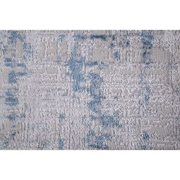 Tapete Sala Turco Super Soft Abstrato Azul 1,50 x 2,00